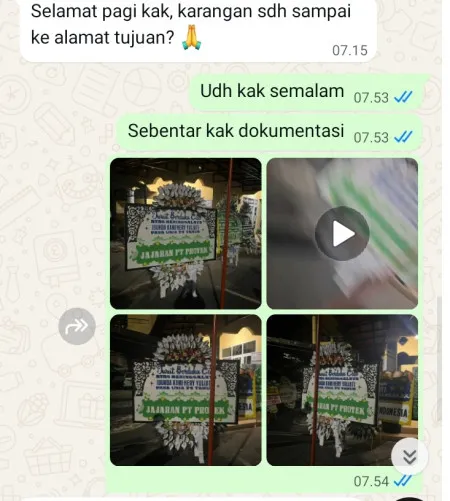 Pengiriman Papan Bunga Selamat Jembatan Besi