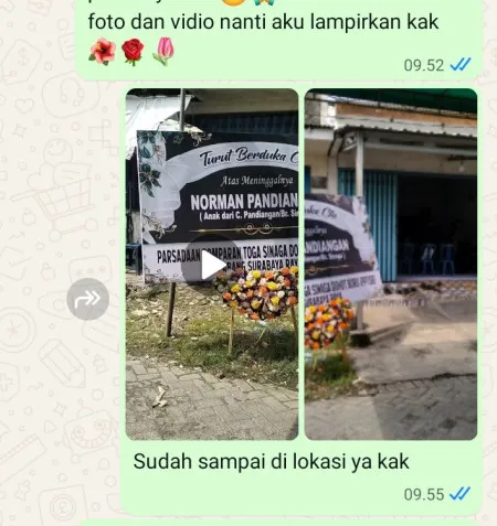 Pengiriman Karangan Bunga Jembatan Besi
